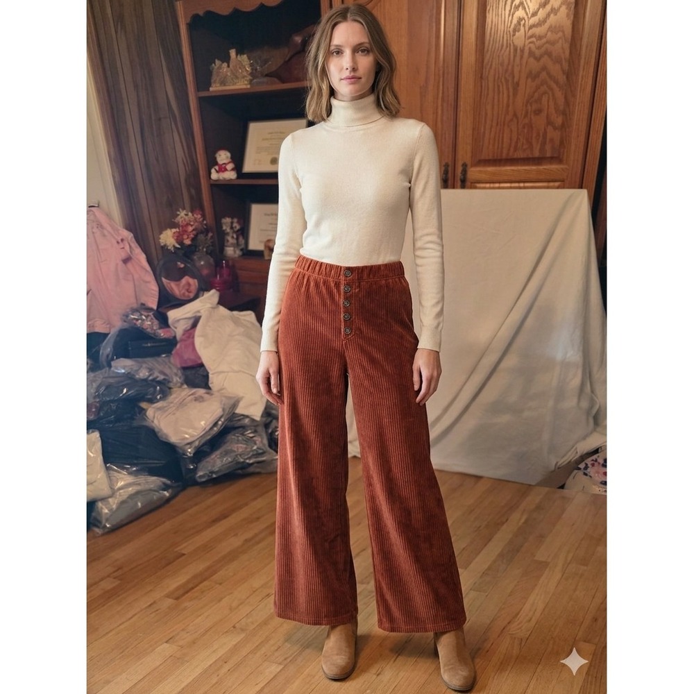 rewash wide leg corduroy Look Pants Size 8‎